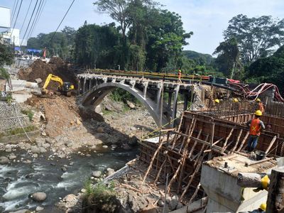 Potret Pembangunan Jembatan Otista yang Telan Anggaran Rp 52,6 M