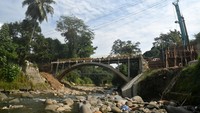 Pembangunan jembatan ini sudah mencapai progres 23,75 persen dengan anggaran sebesar Rp52,6 miliar yang berasal dari bantuan Pemerintah Provinsi Jawa Barat.   
