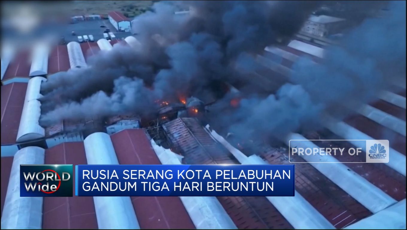 Rusia Serang Kota Pelabuhan Gandum 3 Hari Beruntun