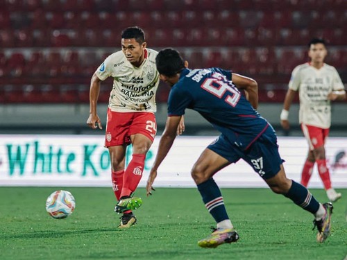 Sempat tertinggal, Bali United menang dengan skor 3-1 atas Arema FC di Stadion Kapten I Wayan Dipta, Gianyar, Bali, Jumat (21/7/2023) malam. (Foto: Instagram Bali United)