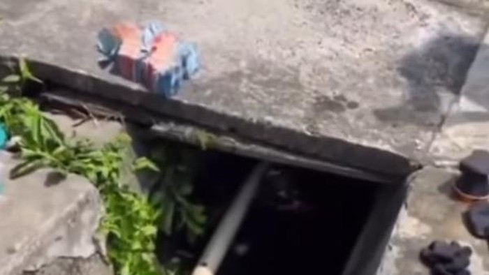 Tangkapan layar video viral uang ditemukan di parit