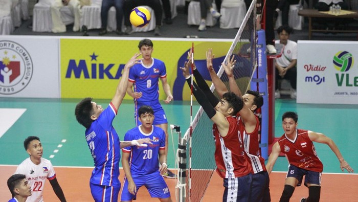 Timnas Voli Indonesia menang 3-0 atas Filipina di SEA V League di GOR Candradimuka Padepokan Voli Jenderal Polisi Kunarto, Sentul, Bogor, Jumat (21/7/2023)