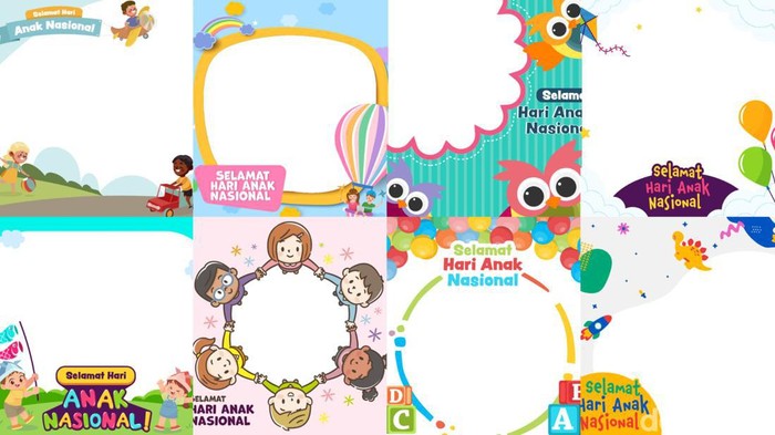 Twibbon lucu Hari Anak Nasional 2023.