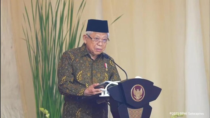 Wapres Maruf Amin memberikan pembekalan kepada Capaja TNI-Polri 2023