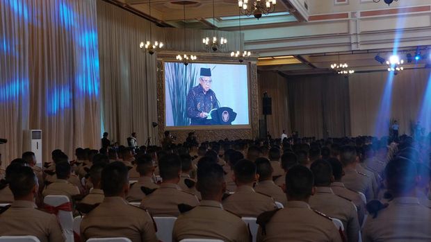 Wapres Ma'ruf Amin memberikan pembekalan kepada Capaja TNI-Polri 2023