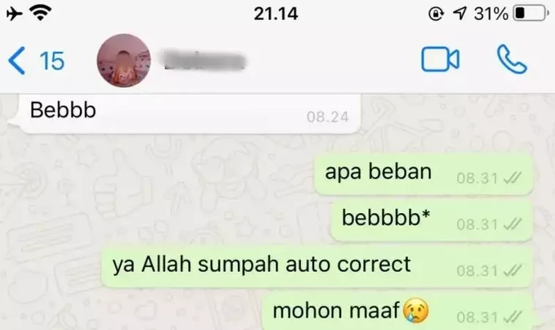 Kadang, karena sudah terlalu bersemangat, chat yang dikirim jadinya typo. Siapa nih yang sering typo?
