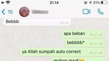 Jadi, selama ini, kau anggap aku beban? Hiks! Foto: Twitter/nuramadhina