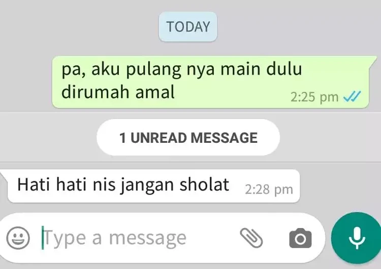 Kadang, karena sudah terlalu bersemangat, chat yang dikirim jadinya typo. Siapa nih yang sering typo?