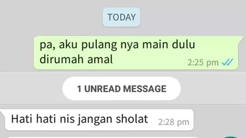 Jangan lupa salat kali maksudnya. Foto: Facebook/CaraPedia