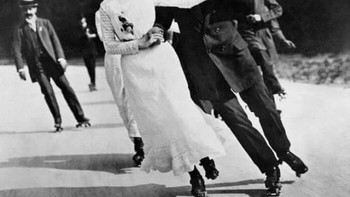 Seluncur Berpasangan, Berlin, 1905 Foto: Facebook/OldPhotos1