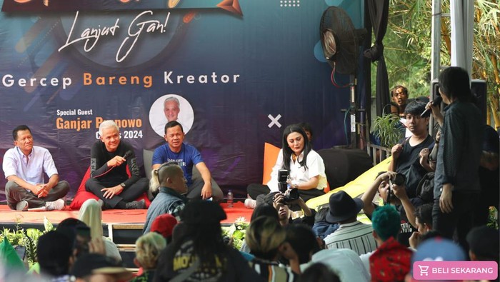 Ganjar diskusi dengan musisi dan pelaku industri kreatif di Bogor (dok.PDIP)