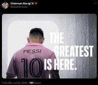 Meme Lionel Messi cetak gol di laga debut
