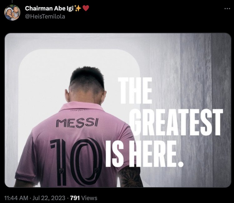 Meme Lionel Messi cetak gol di laga debut