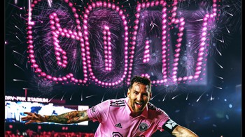 Usai merajai Eropa, Messi Si Domba yang sedang menaklukan AS. Foto: Twitter