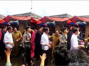 Momen Bupati Bengkulu Utara Ditarik Paksa Saat Dampingi Jokowi