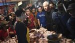 Momen Ganjar Bareng Gibran & Walkot Bogor Blusukan ke Pasar Citeureup