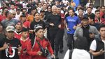 Momen Ganjar Bareng Gibran & Walkot Bogor Blusukan ke Pasar Citeureup