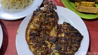 Ikan nila bakar di warung makan ini juga menggugah selera. Ukurannya besar dan dagingnya tebal, cocok dinikmati untuk makan tengah. Foto: detikFood/Yenny Mustika Sari