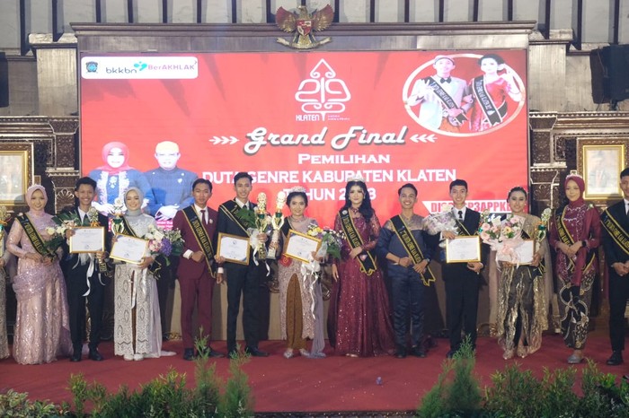 Pemilihan Duta Genre 2023 di Pendapa Pemkab Klaten.