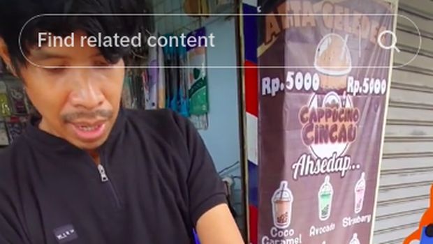 Penjual minuman mirip Atta Halilintar