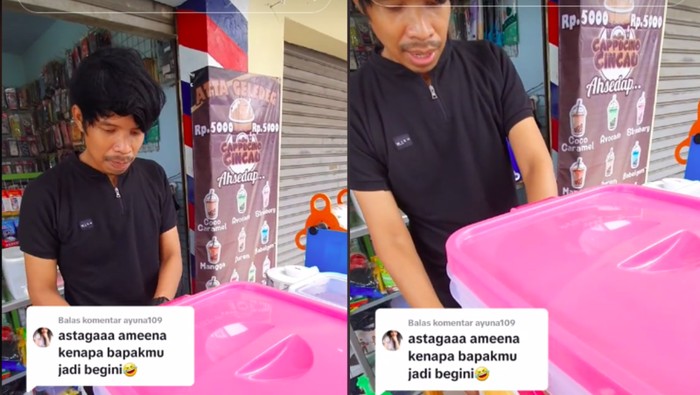 Penjual minuman mirip Atta Halilintar