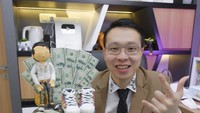 Ketika ulang tahun, dr. Richard Lee pernah dapat kejutan kue cantik tema hitam dan emas. Ada juga buket dollar sebagai perlambang cuan! Foto: Instagram dr.richard_lee