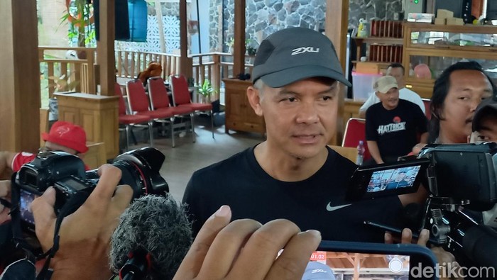 Ganjar Pranowo di Solo, Minggu (23/7/2023).