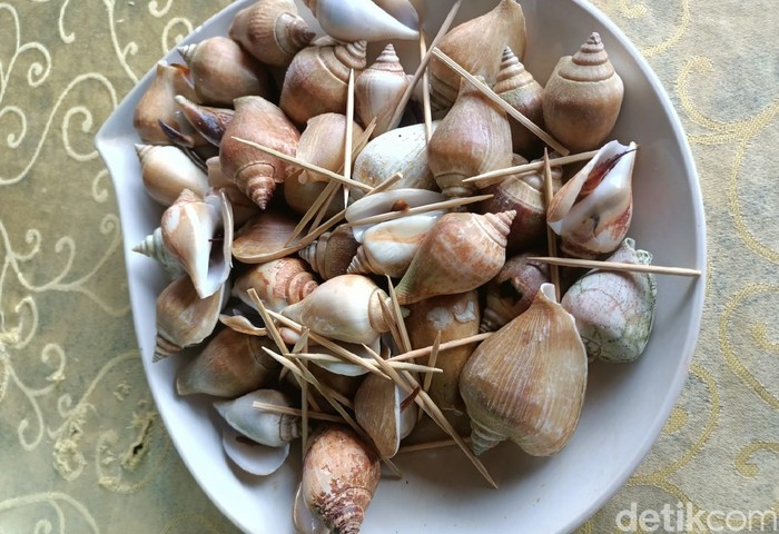 Gonggong, seafood yang wajib dicoba saat berkunjung ke Batam. (Alamudin Hamapu/detikSumut)