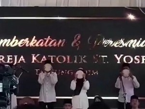 Beda Sikap MUI Sumsel dan Polisi soal Marawis Iringi Peresmian Gereja
