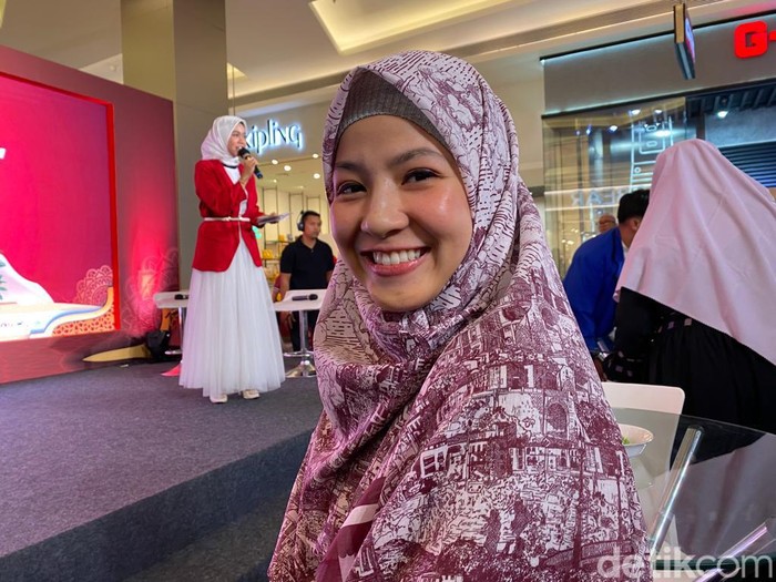 Natasha Rizky saat ditemui di kawasan Jakarta Selatan.