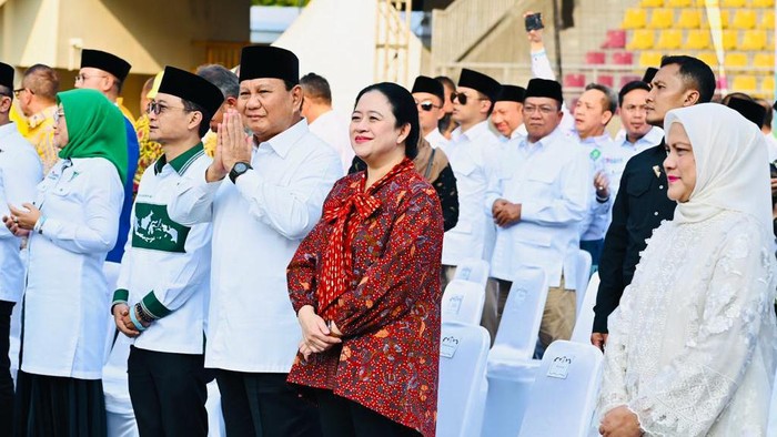 Prabowo Subianto saat hadiri acara Harlah PKB di Solo, Jawa Tengah.