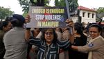 Aksi Protes Dua Wanita Diarak Bugil di India Terus Terjadi