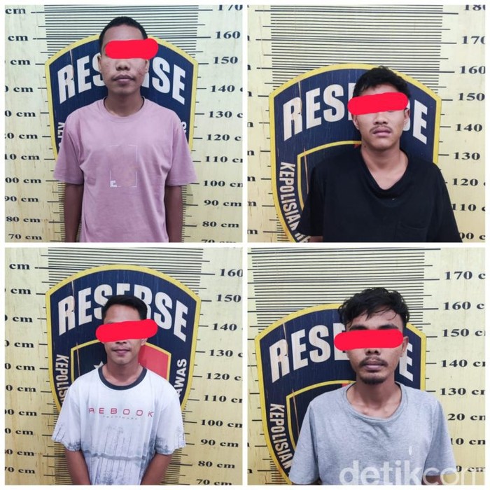Empat pelaku pemerasan oknum PNS di Palas.
