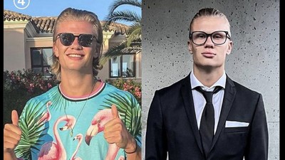 Meme Erling Haaland di Tengah Barbie Vs Oppenheimer