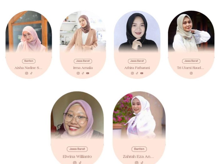 Ini 6 finalis Emeron Hijab Hunt 2023.