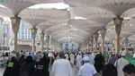 Potret Ratusan Ribu Jemaah Tiba di Madinah usai Tunaikan Haji