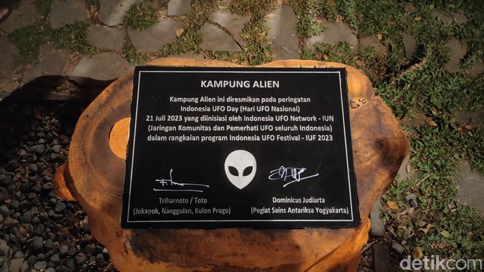 Kampung Alien di Nanggulan, Kulon Progo. Foto diunggah Senin (24/7/2023).