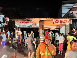 Kebakaran Rumah Makan di Lombok, Brankas Berisi Uang Ikut Hangus