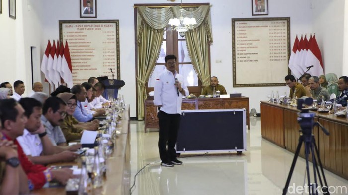 Mentan Syahril Yasin Limpo saat di Ngawi