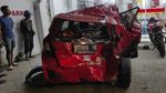 Potret Mobil Ringsek Usai Ditabrak Jesica Pakai Mobil Patroli