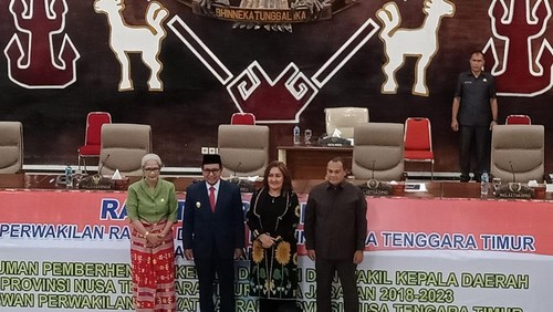 Paripurna DPRD Nusa Tenggara Timur (NTT), Senin (24/7/2023), mengagendakan Pengumuman Pemberhentian Kepala Daerah.