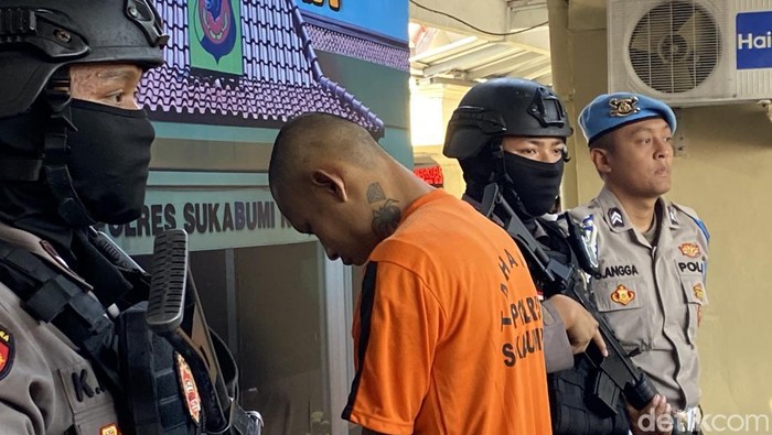 Pelaku pembacokan ayah dan anak di Sukabumi