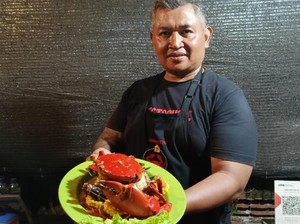 Mencicipi Kepiting Sultan Berbobot 1 Kg di Denpasar, Jadi Langganan Artis