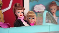 A screen grab shows Matthew Keith speaking in front of his collection of Barbies during an interview with Reuters in Los Angeles, California, U.S., July 21, 2023. REUTERS TV/via REUTERS
