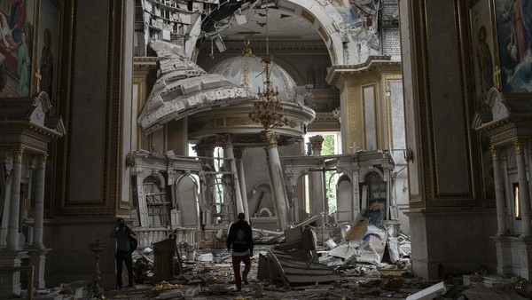 Rusia Bombardir Odesa, Gereja Bersejarah Ukraina Hancur