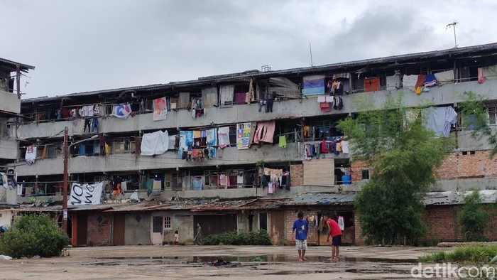 Rusun 26 Ilir yang bakal direvitalisasi. (Welly Jasrial Tanjung/detikSumbagsel)