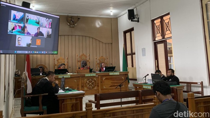 Sidang eks Panglima GAM Ayah Merin di PN Medan.