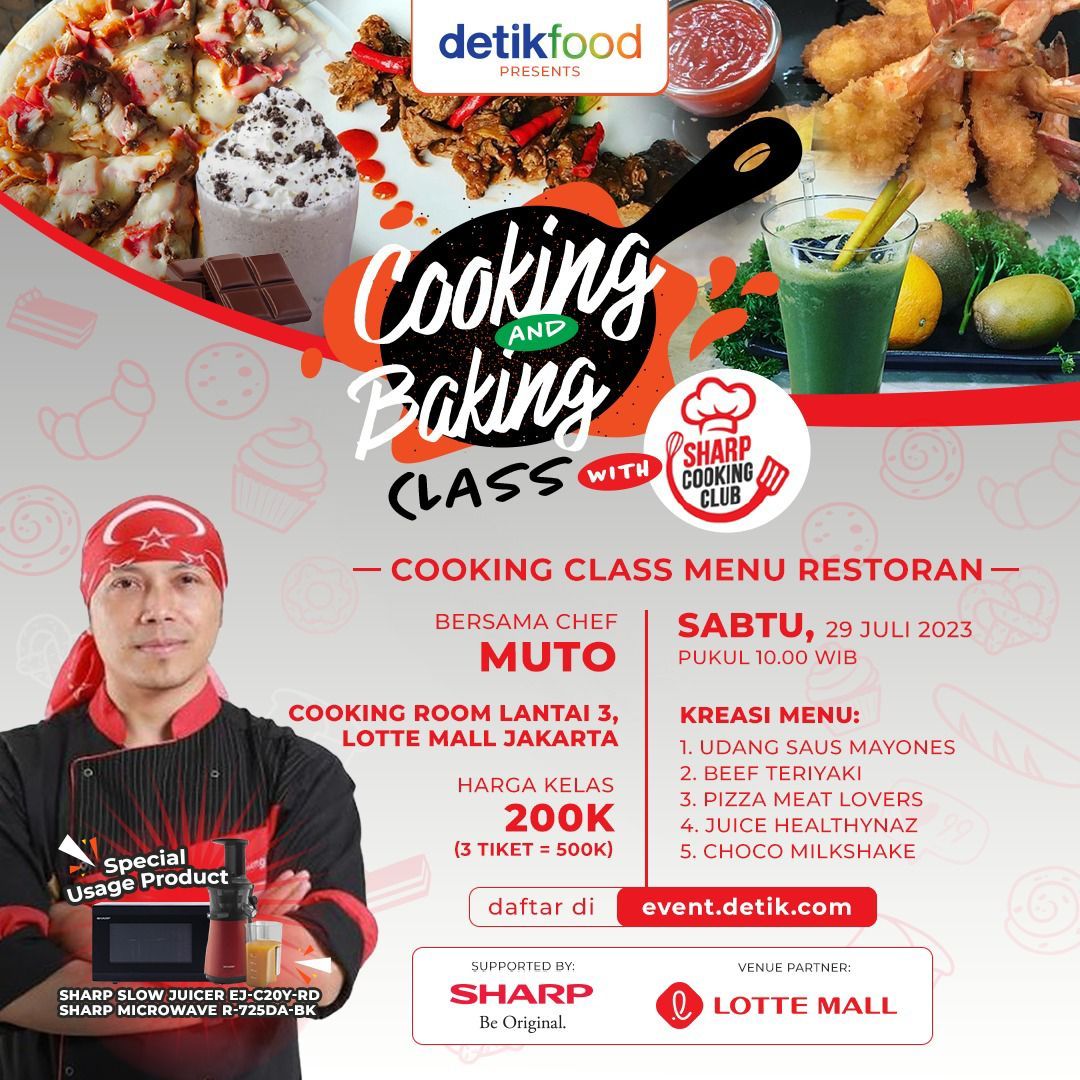 Spesial! Belajar Bikin Pizza hingga Udang Mayones ala Resto Bareng Chef Muto