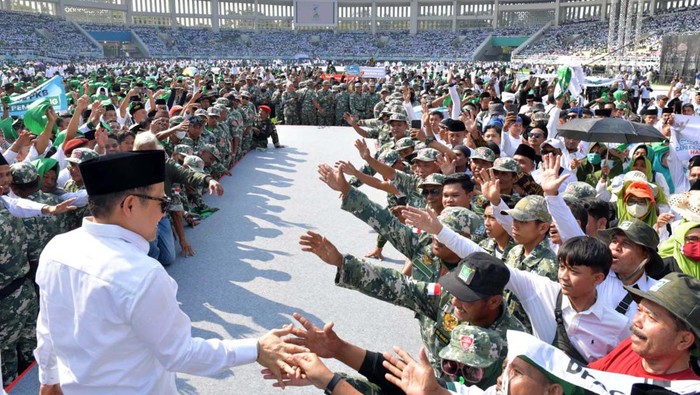 Suasana Harlah PKB di Solo PKB menggelar hari lahir ke-25 di Solo, Minggu (23/7/2023) kemarin. Begini suasananya.