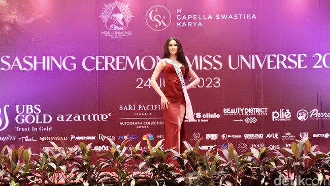 Fabienne Nicole Groeneveld dari DKI Jakarta terpilih menjadi finalis Miss Universe Indonesia 2023. Foto: Chelsea Olivia Daffa